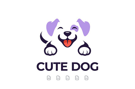 Cute Dog Logo Design