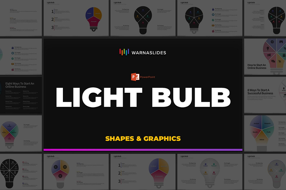 Light Bulb PowerPoint Templates, a Presentation Template by Warna Works (Photo 2 of 10)