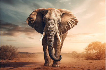 Beautiful elephant wildlife, an Animal Photo by Ylivdesign