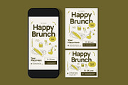 Happy Brunch Flyer, a Flyer Template by graphicook (Thumbnail 3 of 3)