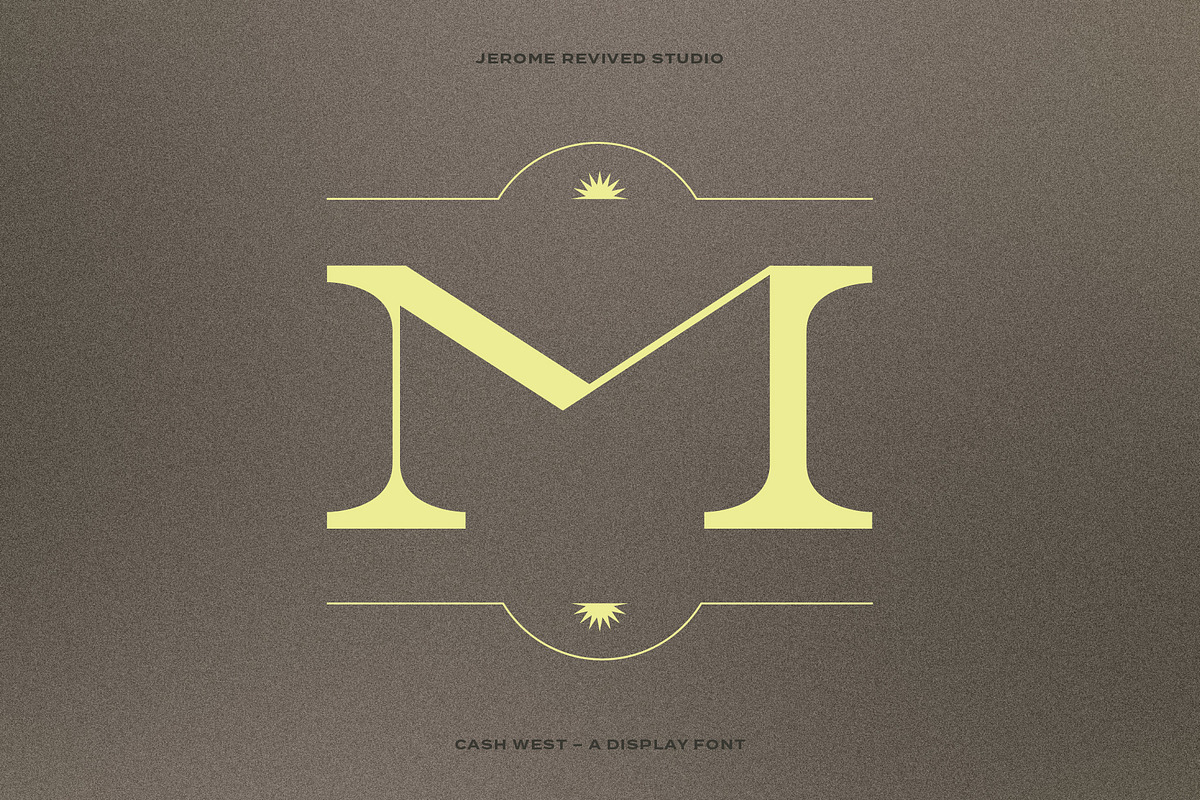 Cash West Display Font, a Serif Font by JeromeRevivedStudio (Photo 5 of 5)