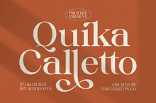 Quika Calletto Modern Serif Font