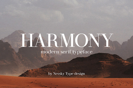 HARMONY, a Serif Font by nevsky.type