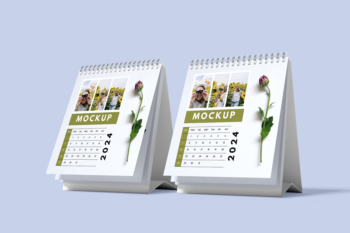 Desk Calendar Mockup, a Poster Template by safrizalstudio (Photo 4 of 5)