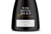 Champagne Black Bottle Mockup, a Packaging Mockup by Graxaim Mock-up (Thumbnail 3 of 7)