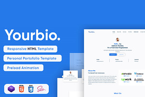 Yourbio - Portfolio HTML Template