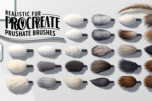 18 Realistic FUR Procreate Brushes