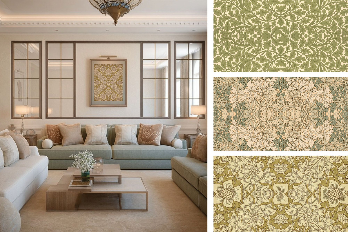 William Morris Seamless Pattern 16, a Pattern Graphic by ARTOZEN DIGITAL (Photo 9 of 16)