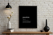 “Passion”Printable Definition Poster, a Decorative Illustration by YG STUDIO (Thumbnail 2 of 5)