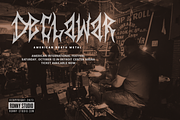Dezzy Heavy Metal Font, a Blackletter Font by Ronny Studio (Thumbnail 4 of 9)
