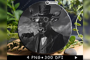 Male Blue Wild Beast Steampunk, a Background Graphic by LaseredNinja (Thumbnail 2 of 7)