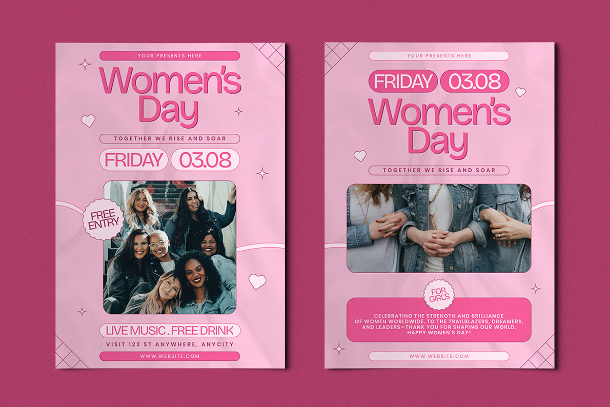 Binar - International Women's Day, a Flyer Template by Attype (Photo 3 of 4)