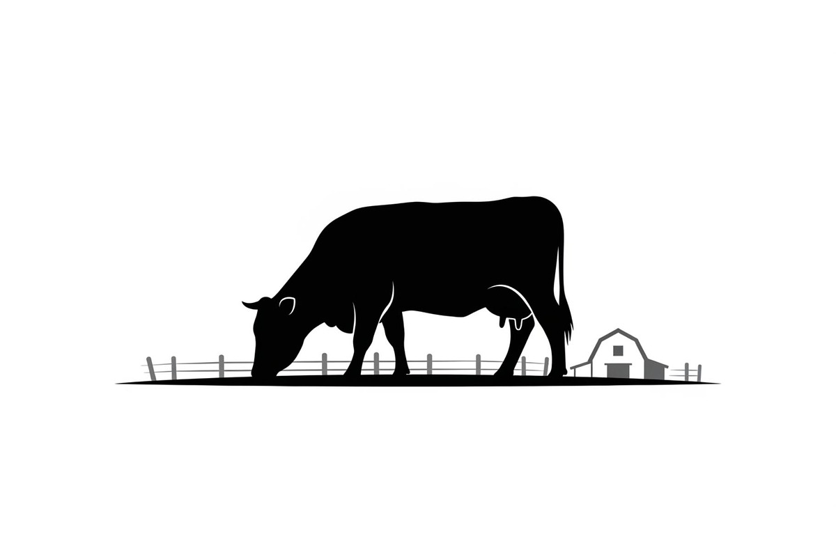 Farm Cow Silhouette Vector Bundle, an Illustration by Designs_River (Photo 23 of 51)