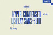Highway 75 - Condensed Sans-Serif, a Sans Serif Font by Lateral Design (Thumbnail 9 of 16)