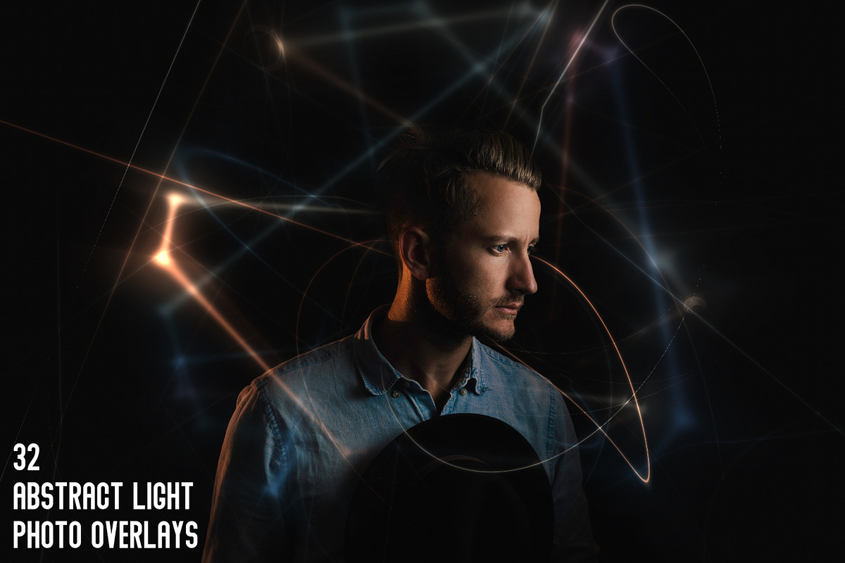 32 Abstract Light Photo Overlays