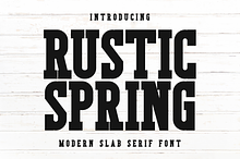 Rustic Spring - Modern Slab Serif