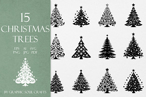 Christmas Tree Silhouette SVG