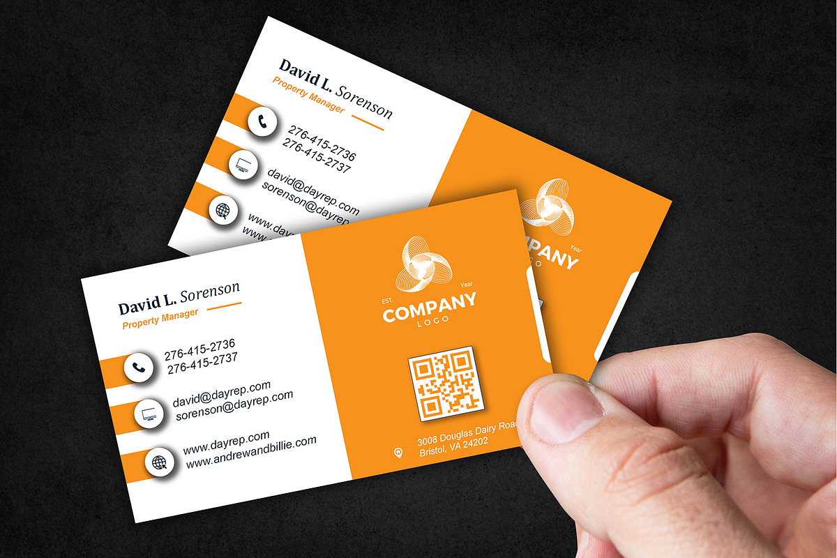 Urban Realtor Card PSD preview 4