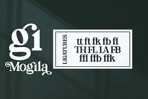 Mogila Display Font