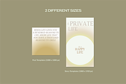 Quote Aesthetics II - CANVA PS, a Social Media Template by Kimo Studio (Thumbnail 5 of 13)