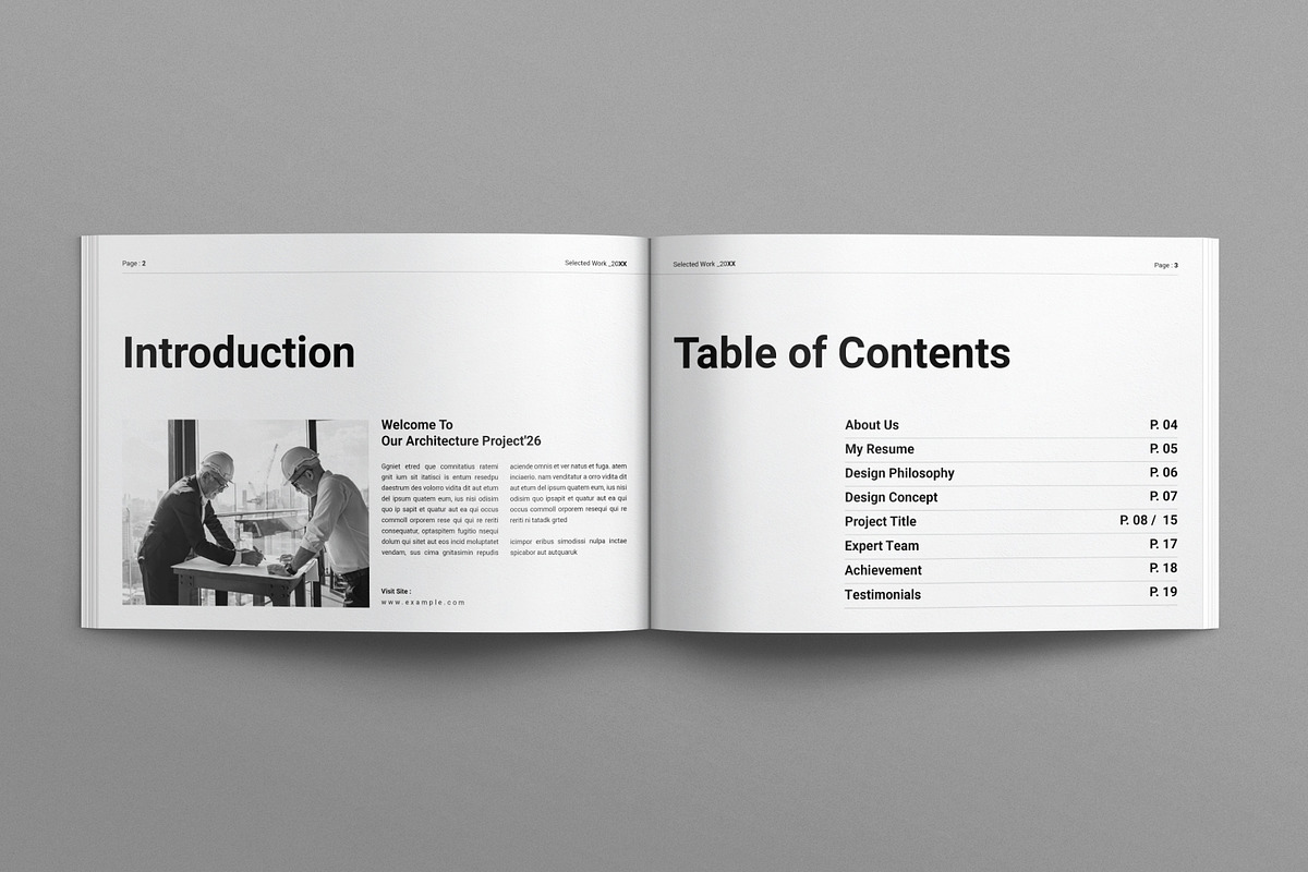 Architecture Portfolio Landscape, a Brochure Template by E-Type (Photo 2 of 7)