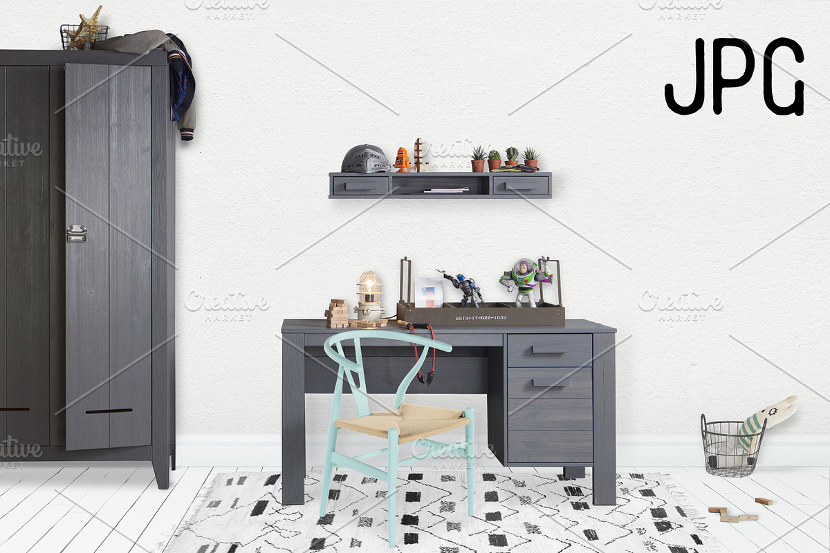 Kids Room Wall/Frame Mock Up 4, a Print Template by Whimsicality (Photo 4 of 6)