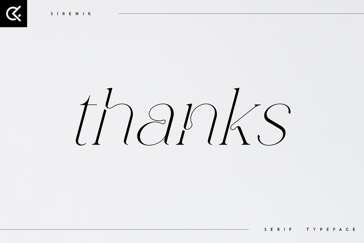 Sirenik - elegant serif typeface, a Serif Font by Only Fonts (Photo 11 of 11)