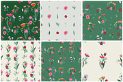 48 vector floral patterns, a Pattern Graphic by Alena Stoyko design (Thumbnail 7 of 19)