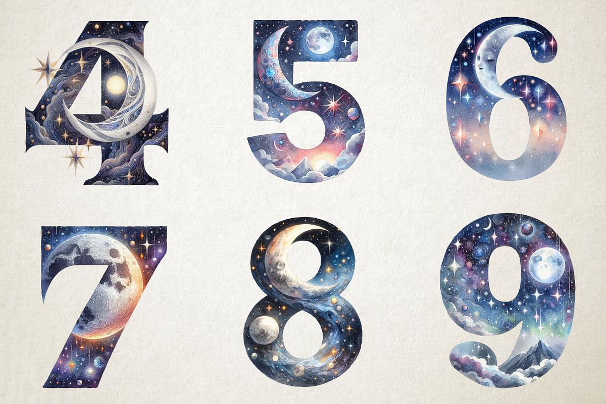 Celestial Alphabet Clipart, an Illustration by RobertsArt (Photo 4 of 7)