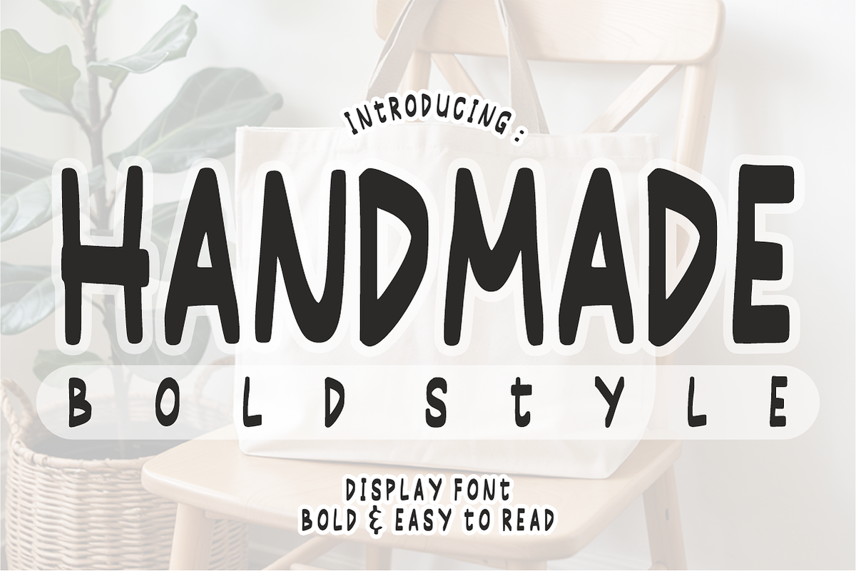 Bold Handmade - Cute Display Font, a Handwritten Font by KiddoGlyphs Studio (Photo 1 of 5)