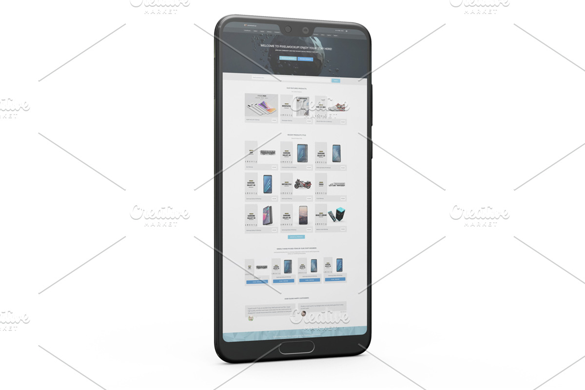 Huawei P20 Pro App Mockup Vol1, an Android Mockup by PixelMockup (Photo 5 of 17)
