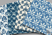 Blue Distressed Cottagecore Shabby, a Pattern Graphic by Fine Purple Elephant (Thumbnail 2 of 5)