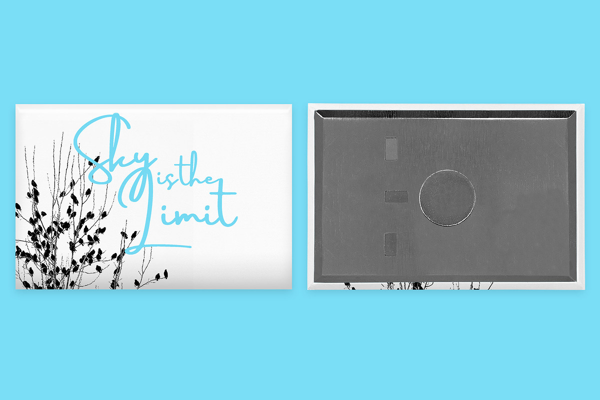 2x3 Rectangle Button Magnet Mockup, a Product Mockup by Mark Anthony Media (Photo 2 of 4)