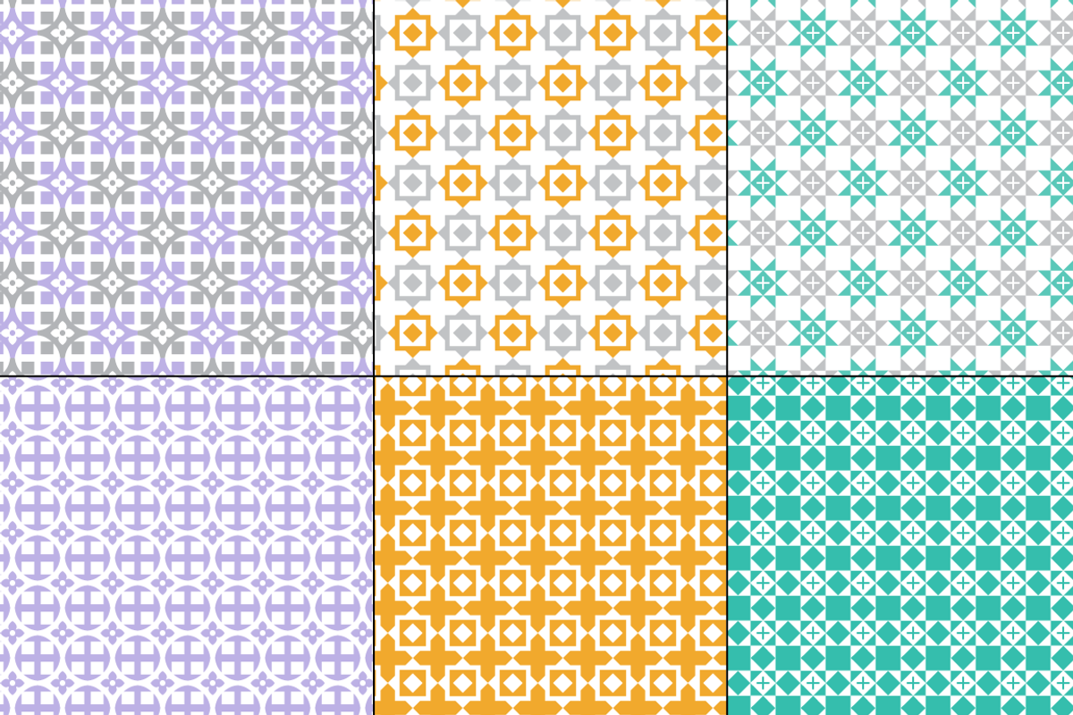 Seamless Pastel Quilt Patterns preview 5