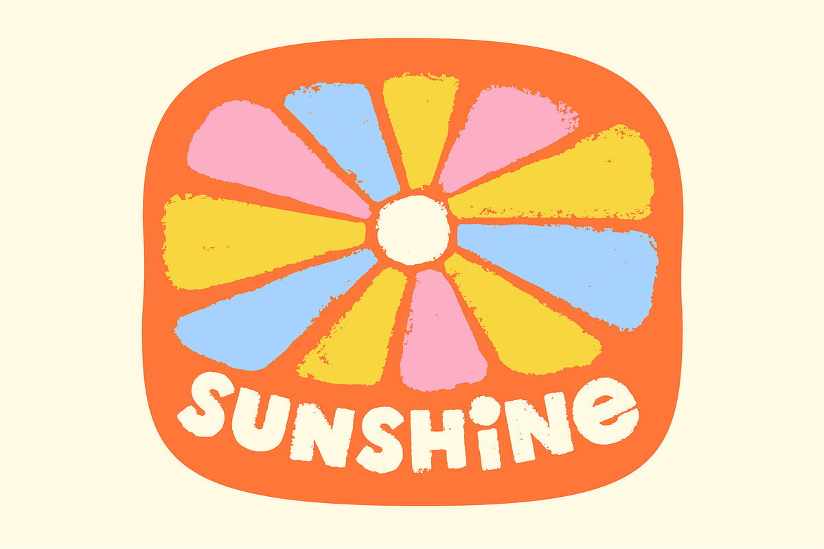 Super Curious - Textured Retro Font, a Font by Studio Funshop by Kelli (Photo 8 of 14)