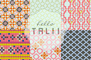 Summer Tiles Digital Paper, a Pattern Graphic by Hello Talii (Thumbnail 3 of 3)