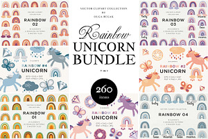 Rainbow Unicorn Vector Bundle