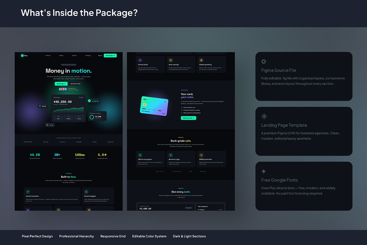 Fintech & Digital Banking Website, an UI Kit Template by Pitchlook.Studio (Photo 3 of 3)