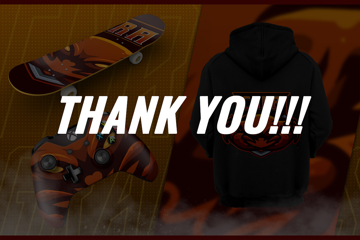 Crab - Mascot Esport Logo Template, a Branding & Logo Template by FNR Graphics (Photo 5 of 5)