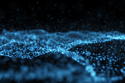 Abstract digital transformation modern particles technology abst, an Abstract Photo by Ministocker