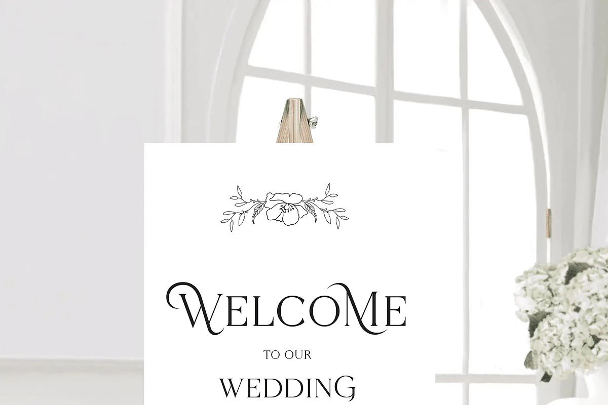 Minimalist Floral Wedding Suite, a Decorative Illustration by Artberriez (Photo 4 of 6)