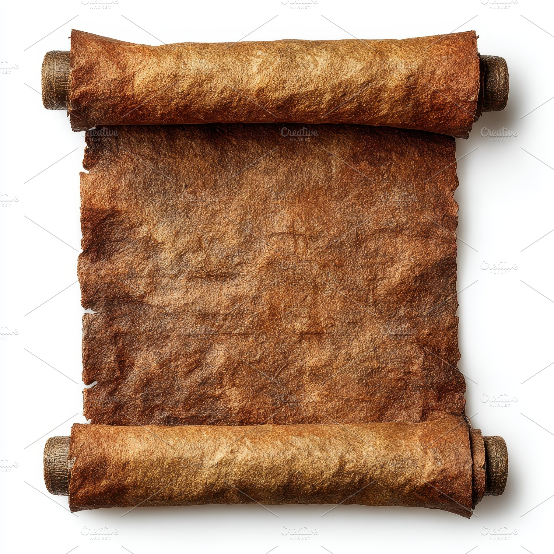 Ancient scroll parchment paper textu, a Photo by Pixeness Studio