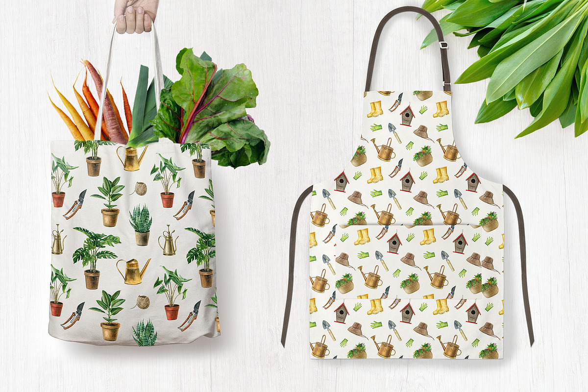 Gardening&planting watercolor set, an Illustration by Nastilustra (Photo 7 of 7)