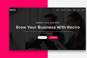 Reciro - Modern & Creative Agency, a Bootstrap Template by Restart Technology Shop