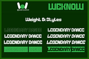Legendary Dance, a Sans Serif Font by weknow (Thumbnail 7 of 8)