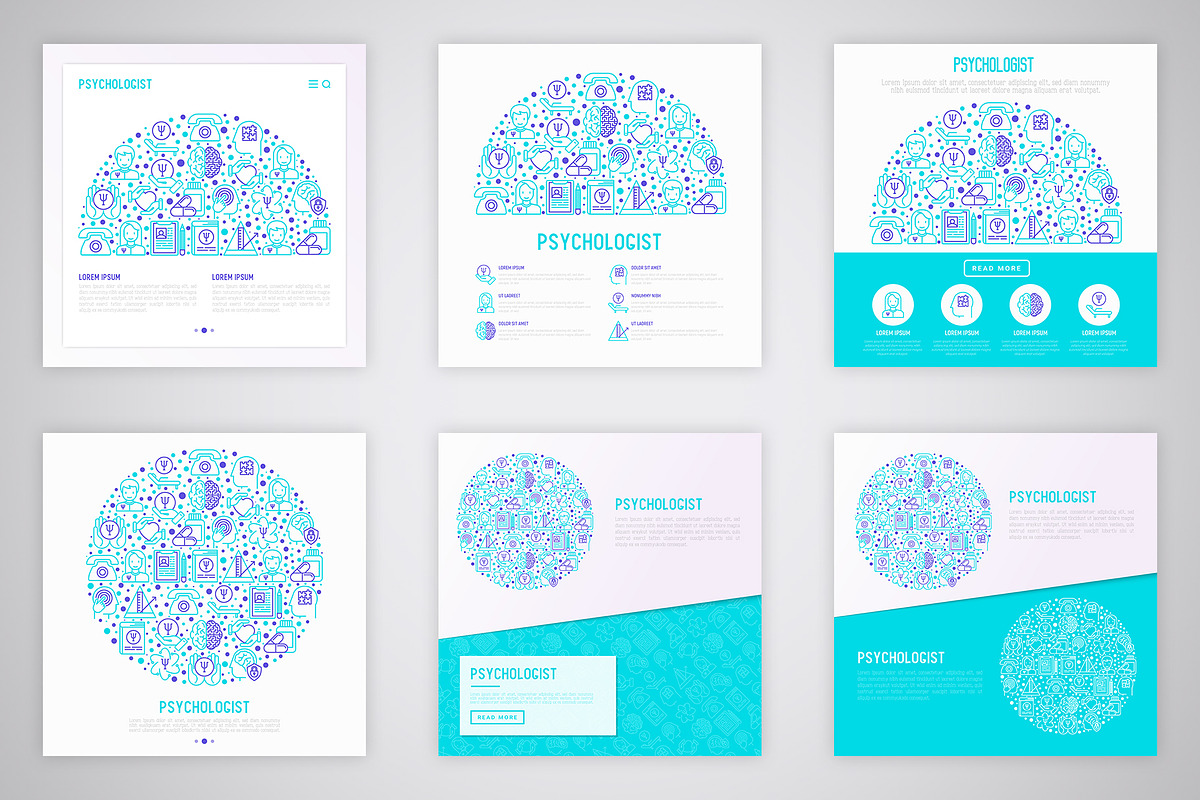 Psychologist Icons Set | Concept, an Outline Icon by Alex Blogoodf (Photo 5 of 11)
