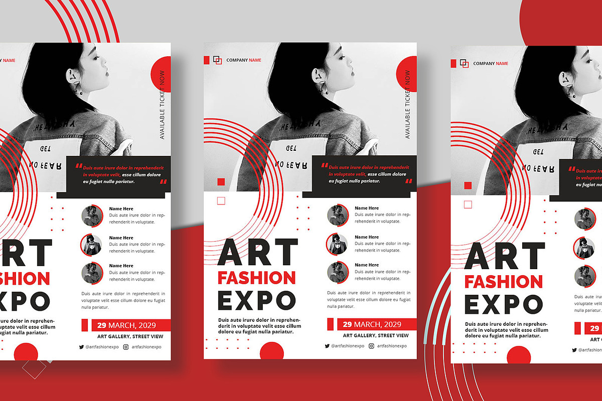 Art Fashion Flyer, a Flyer Template by AQR Studio (Photo 2 of 3)