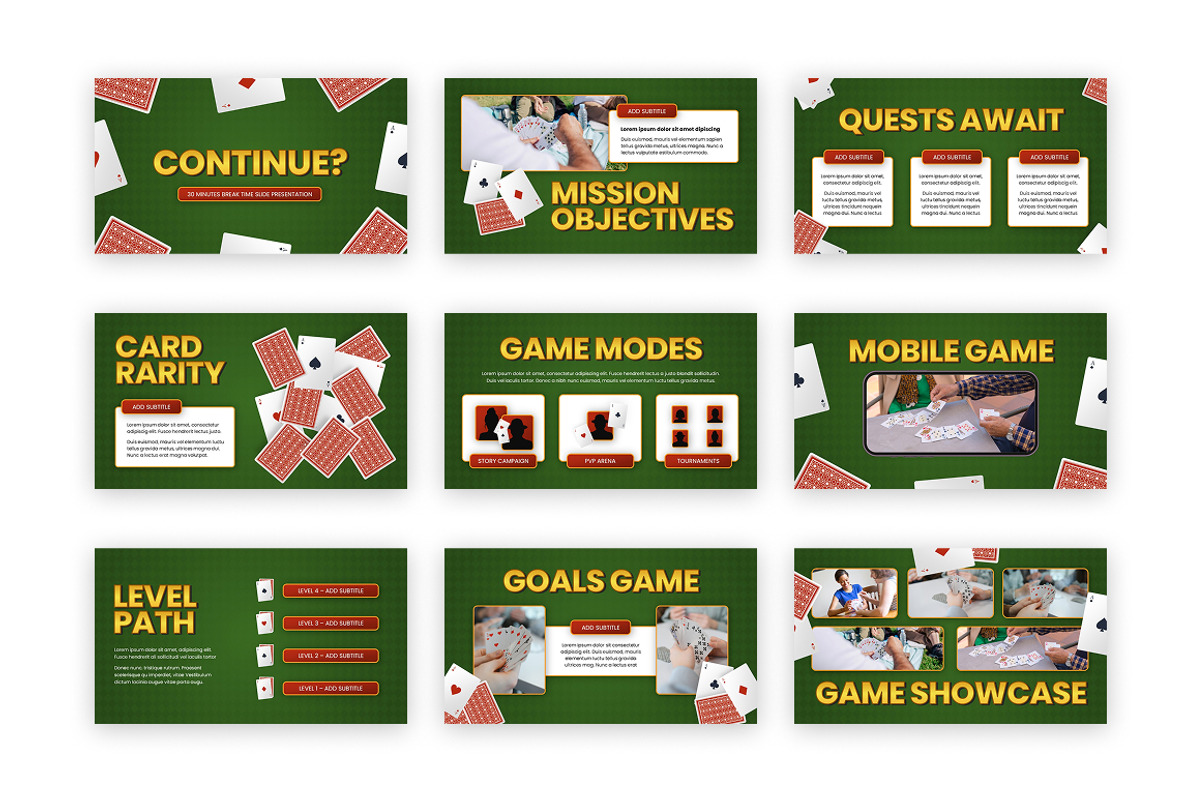 Playing Card Game PowerPoint preview 4