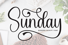 Sunday | Script Font