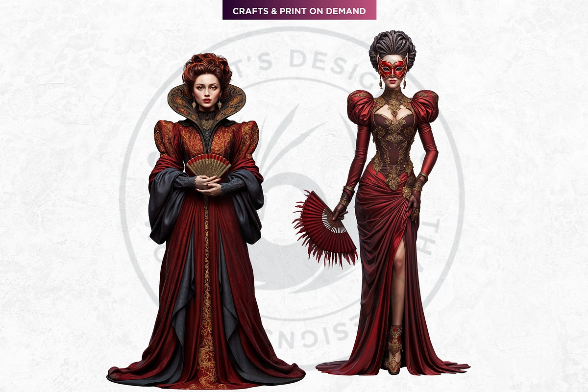 Obsidian Opera Characters Cliparts, a Person Illustration by ThatsDesignArt (Photo 4 of 13)